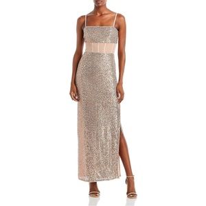 Elegant Sequin Evening Gown